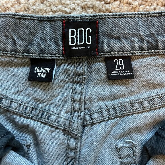 Urban Outfitters BDG High Waisted Cowboy Jeans Black/Gray (Size 29/8) - Picture 2 of 13